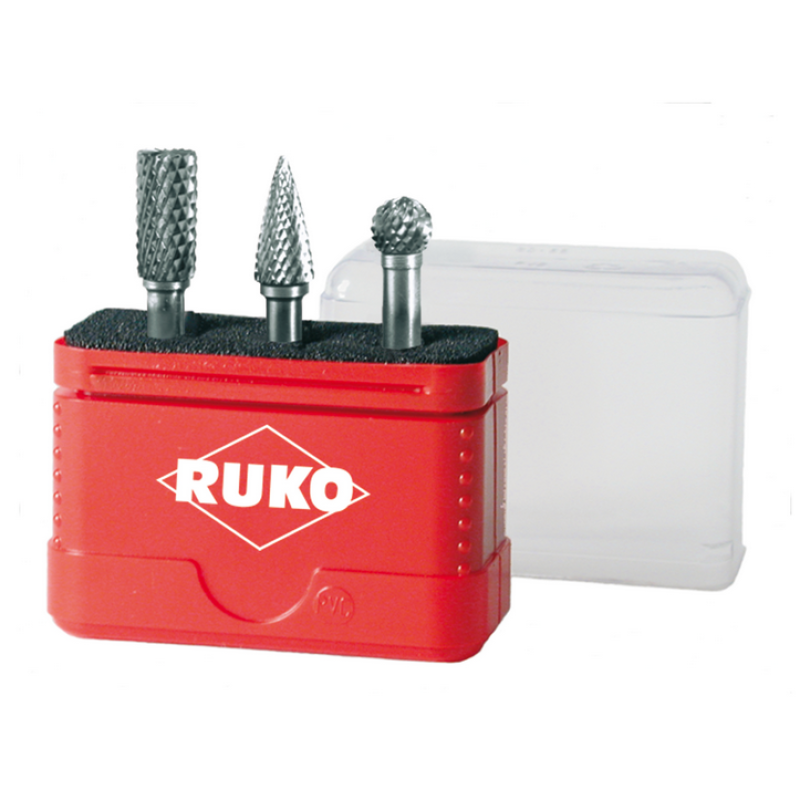 RUKO Hartmetall Frässtift Satz 3-tlg.